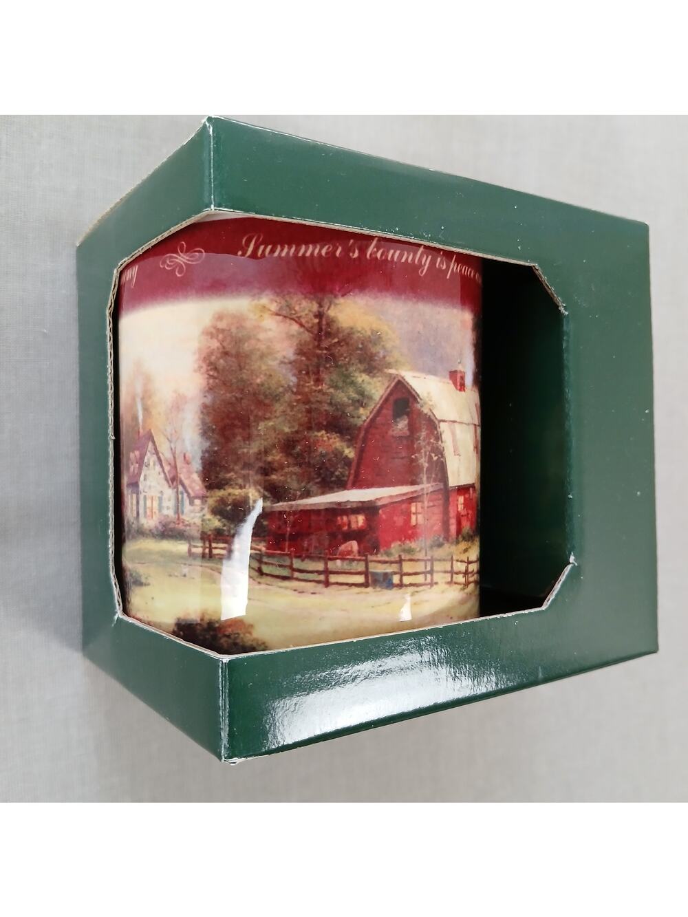 Sunset at Riverbend Farm Thomas Kinkade Painter Of Light Fine Ceramic Mug 1998
